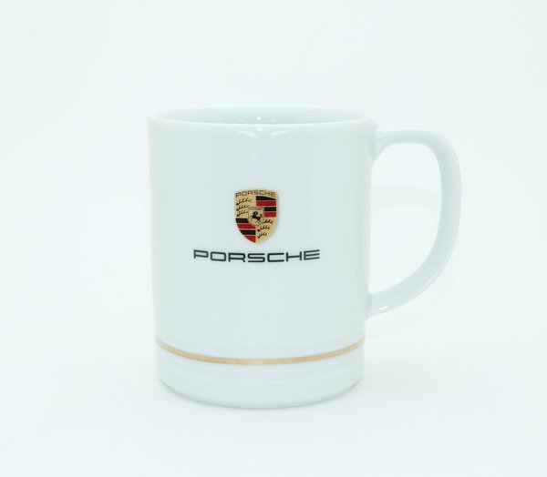 Porsche Kaffeebecher Tasse mit Wappen groß 0,42l WAP0506070MBIG