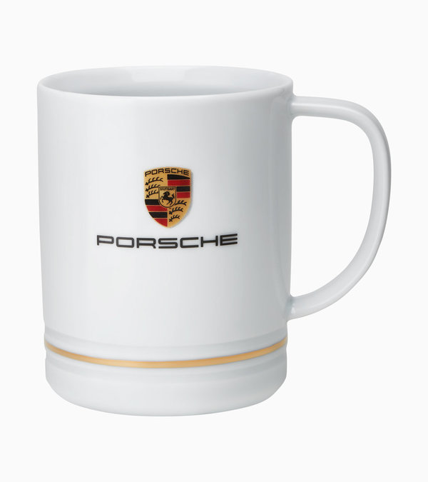 Porsche Kaffeebecher Tasse mit Wappen groß 0,42l WAP0506070MBIG