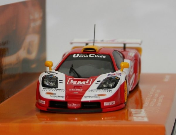 1:43 McLaren F1 GTR EMI Gulf Team Davidoff 24H hrs. Le Mans 1998 #40 Minichamps 533184340