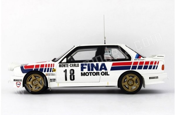 1:18 BMW M3 E30 Gr.A FINA WRC WM Rallye Monte Carlo 1989 Bastos Motul Duez Lopes Otto-Models OT085