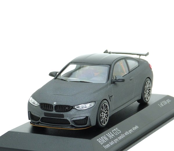 1:43 BMW M4 GTS F82 2016 frozen dark grey met. Minichamps 410025225
