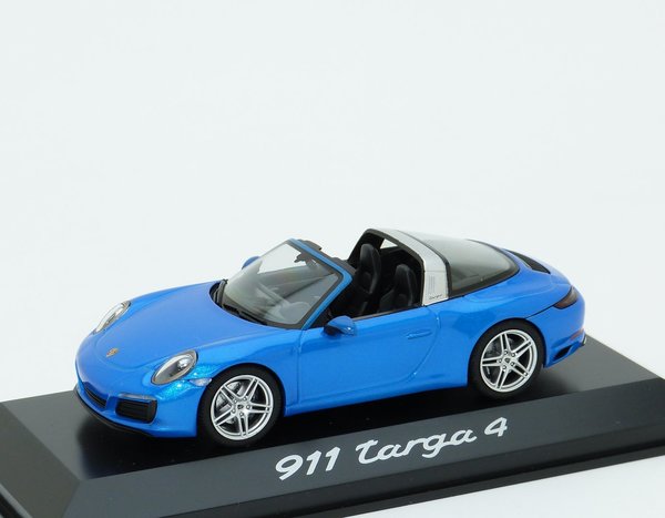1:43 Porsche 911 Targa 4 991.2 2015-2018 aquablau met. Herpa WAP0201390G