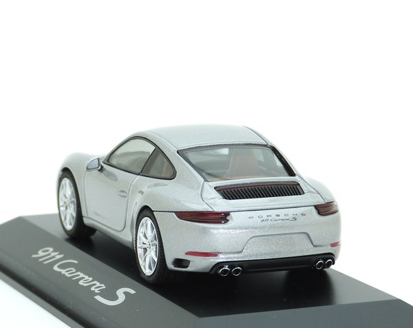 1:43 Porsche 911 Carrera S 991.2 2015-2018 silber met. Herpa WAP0201280G