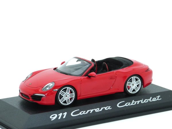 1:43 Porsche 911 Carrera Cabriolet 991 2012 indischrot Minichamps WAP0200120C