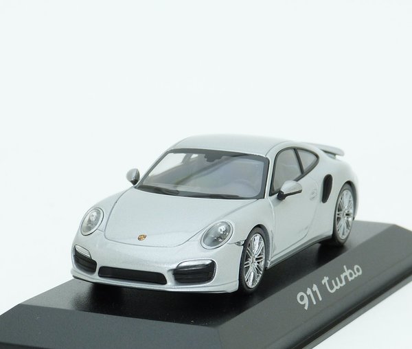 1:43 Porsche 911 Turbo 991 2013 GT-silver Minichamps WAP0203660E
