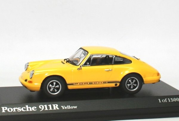 1:43 Porsche 911R 911 R 1967 Urmodell Classic gelb Kyosho S001004