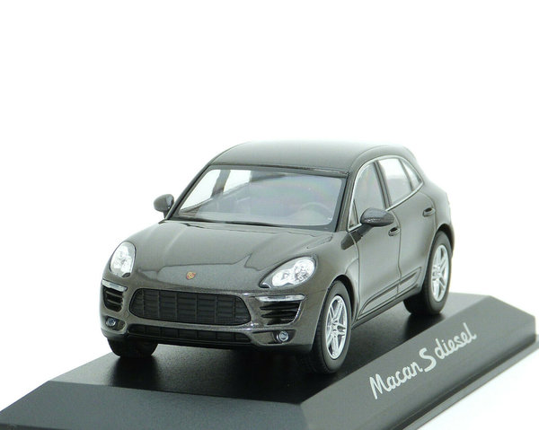 1:43 Porsche Macan S Diesel 2014 achatgrau met. Minichamps WAP0201510E