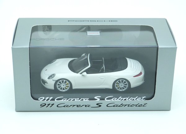 1:43 Porsche 911 Carrera S Cabriolet 991 2012 carraraweiß Minichamps WAP0200130C