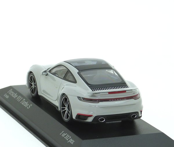 1:43 Porsche 911 Turbo S 992 2020 kreidegrau Minichamps 410069470