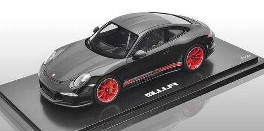 1:18 Porsche 911 R 911R 991 Leichtbau lightweight 2016 mit Vitrine schwarz Spark WAX02100027