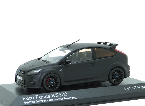 1:43 Ford Focus RS 500 RS500 2010 schwarz matt Minichamps 400088104