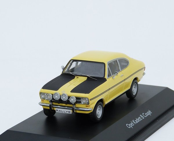 1:43 Opel Kadett B Coupe 1900 Rallye 1967-1973 gelb schwarz Schuco 450351100
