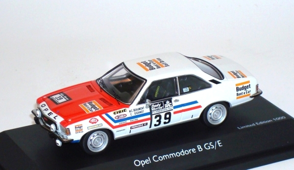 1:43 Opel Commodore B GS/E RAC WRC Rallye WM 1973 #39 Greder Racing Beaumont Giganot Schuco 2779
