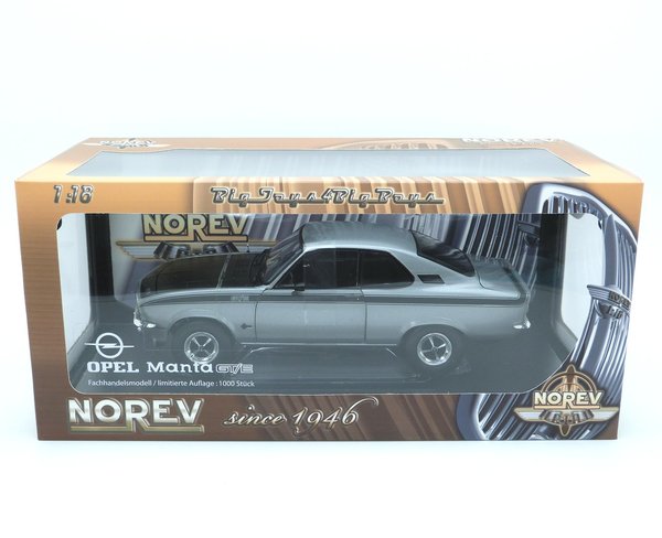 1:18 Opel Manta A GT/E GTE 1975 silber grau schwarz Norev 183631