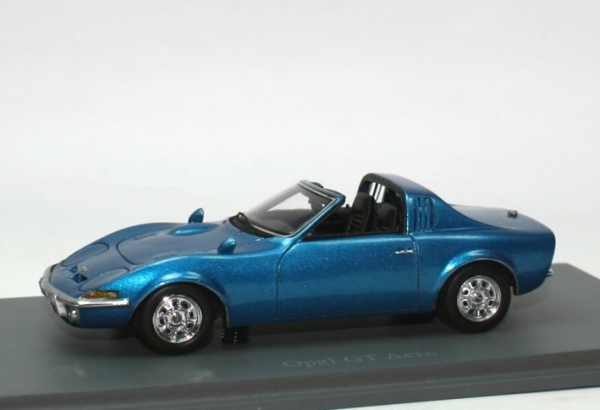 1:43 Opel GT Aero Targa 1969 blau met. NEO Scale Models 43080