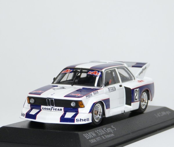 1:43 BMW 320i Gr.5 E21 DRM 1977 #21 Team Hat Ronnie Peterson Minichamps 400772321