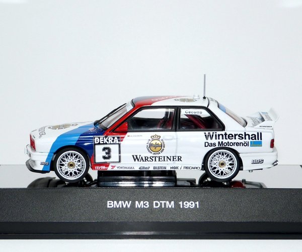 1:43 BMW M3 Sport Evolution E30 DTM 1991 #3 Team Schnitzer Johnny Cecotto AUTOart 69145