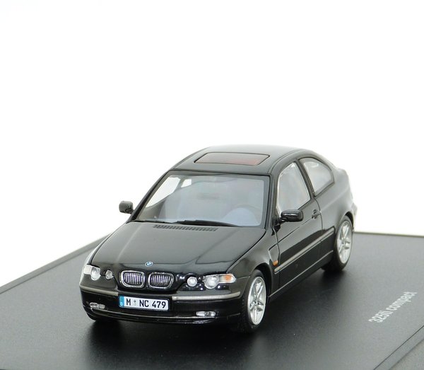 1:43 BMW 325ti 3er Compact E46 2001-2004 saphirschwarz met. Minichamps 80420029835