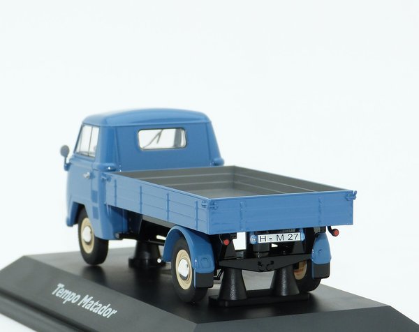 1:43 Tempo Matador Pritschenwagen 1957 Hochlader-Pritsche blau Schuco 3320
