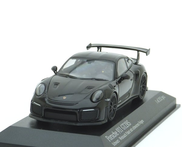 1:43 Porsche 911 GT2 RS Weissach Paket Package 991.2 2018 schwarz Minichamps 410067290