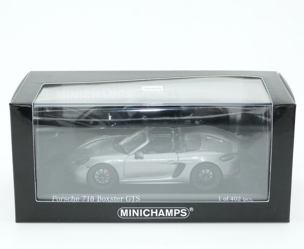 1:43 Porsche 718 Boxster GTS 4.0 982 2020 achatgrau met. Minichamps 410069100