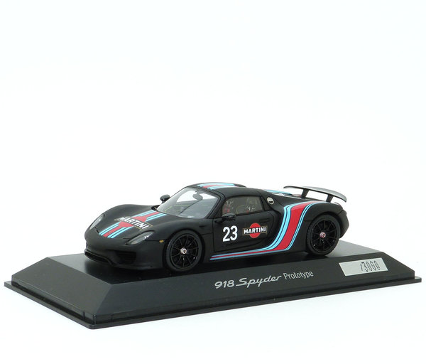 1:43 Porsche 918 Spyder Prototyp 2013 MARTINI Nr.23 schwarz Spark WAP0201070E