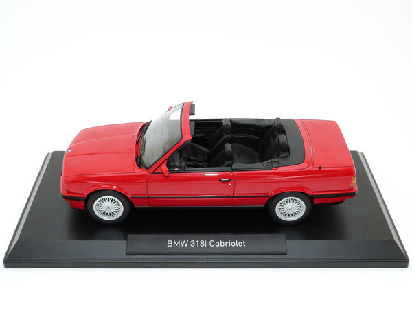 1:18 BMW 318i 3er-Reihe Cabriolet E30 1991 rot Norev 183210
