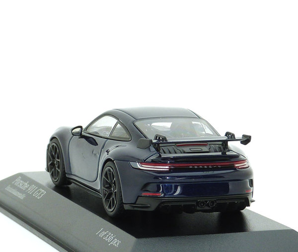1:43 Porsche 911 GT3 992 2020 enzianblau met. Minichamps 410069206